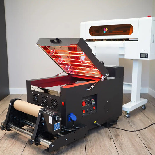 DTF Printer 300 mm wide - incl. heat press.