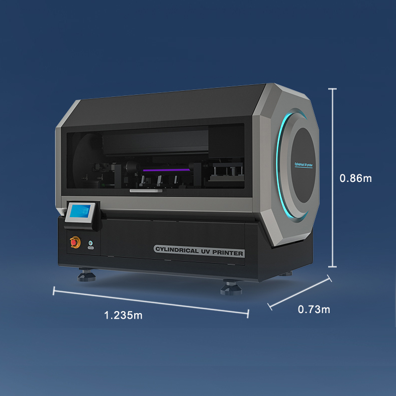 Hogesnelheids UV-rotatie printer cilindervormen.