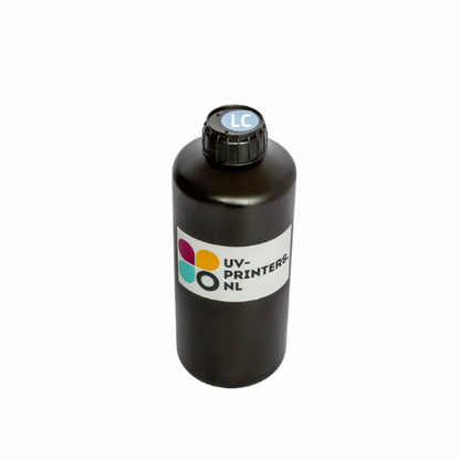 1 Fles UV-inkt voor UV-printer (C M Y K W of V)