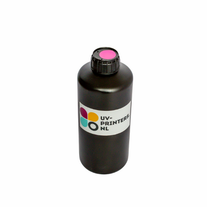 1 Fles UV-inkt voor UV-printer (C M Y K W of V)