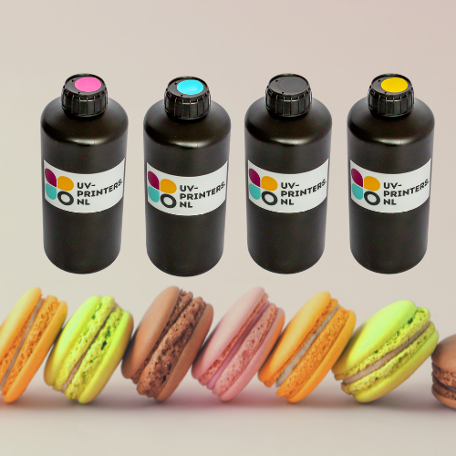 Kleuren set eetbare UV-inkt voor UV-printer 4x1000ml