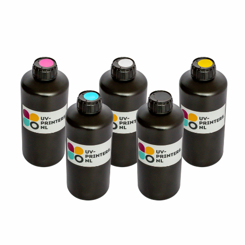 Complete kleuren set UV-inkt voor UV-printer 5x1000ml
