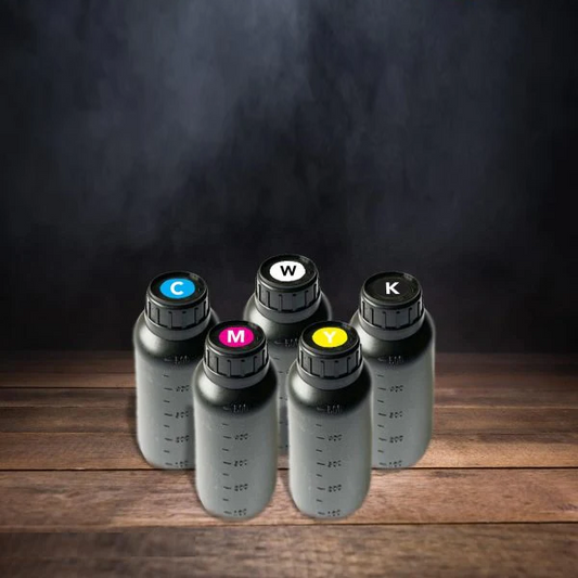 Complete kleuren set UV-inkt voor UV-printer 5x1000ml