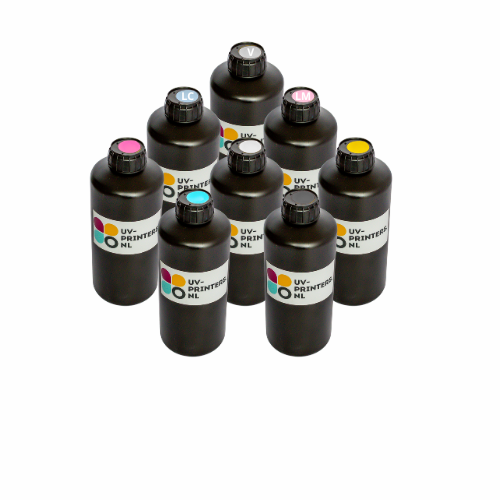 Complete kleuren set UV-inkt voor UV-printer 8x1000ml
