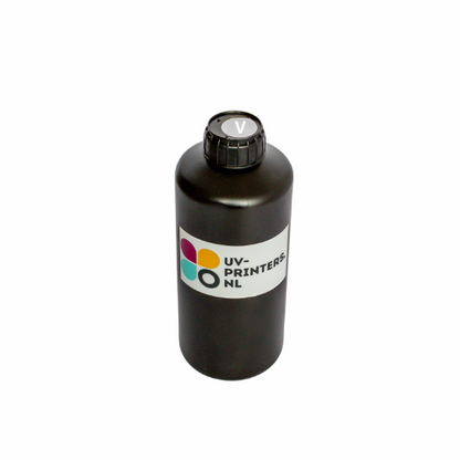 1 Fles UV-inkt voor UV-printer (C M Y K W of V)